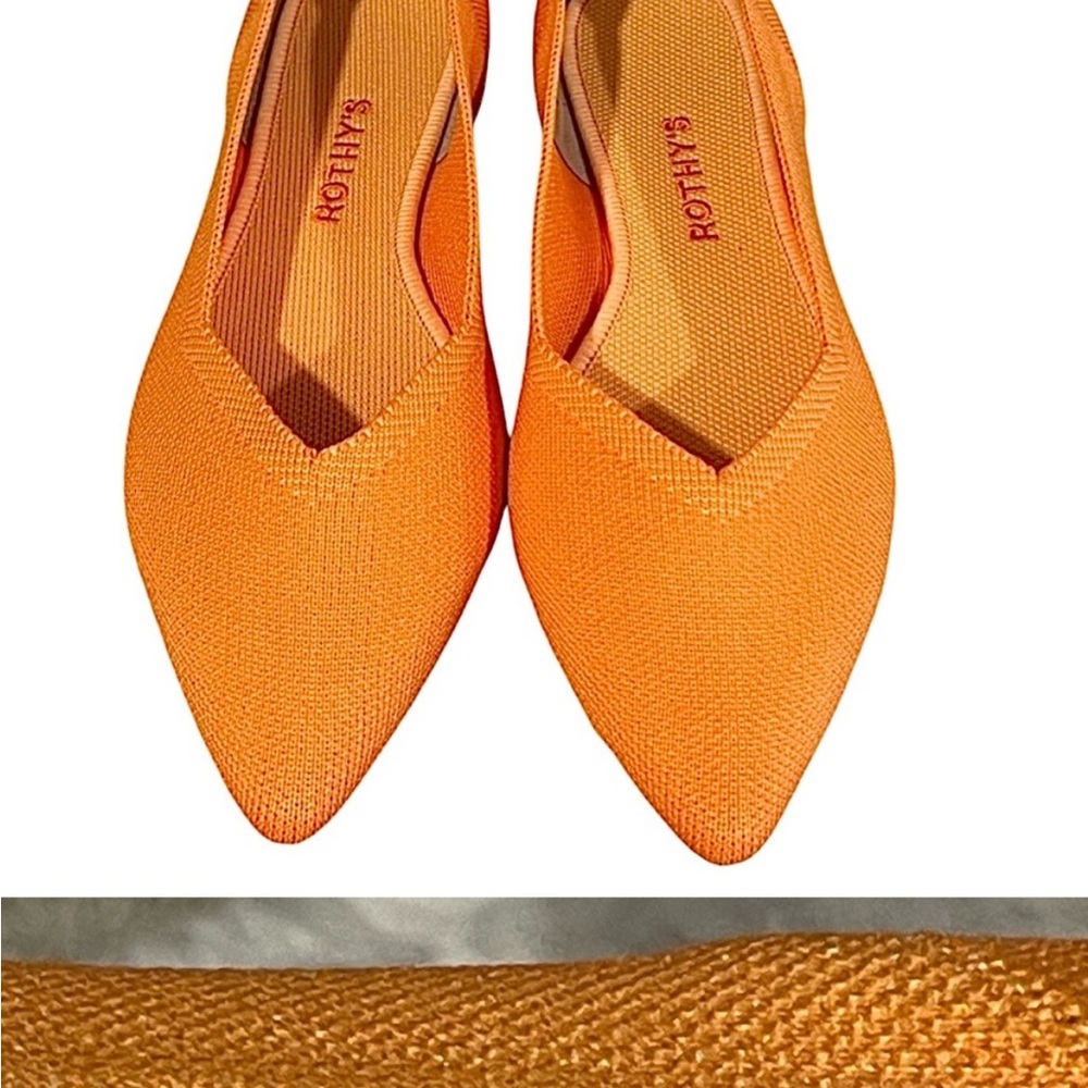 NWOT Rothy’s The Point In Tangerine Size 12
